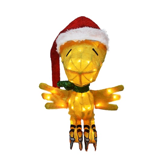 Peanuts® 20" 3D Pre-Lit Skating Woodstock Yard Décor